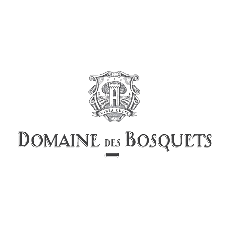 Domaine des Bosquets - Gigondas logo domaine des bosquets 800x800 white